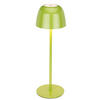 NABÍJATEĽNÁ STOLNÁ LAMPA 11/34,6 cm - zelená, Trend, kov (11/34,6cm) - Novel