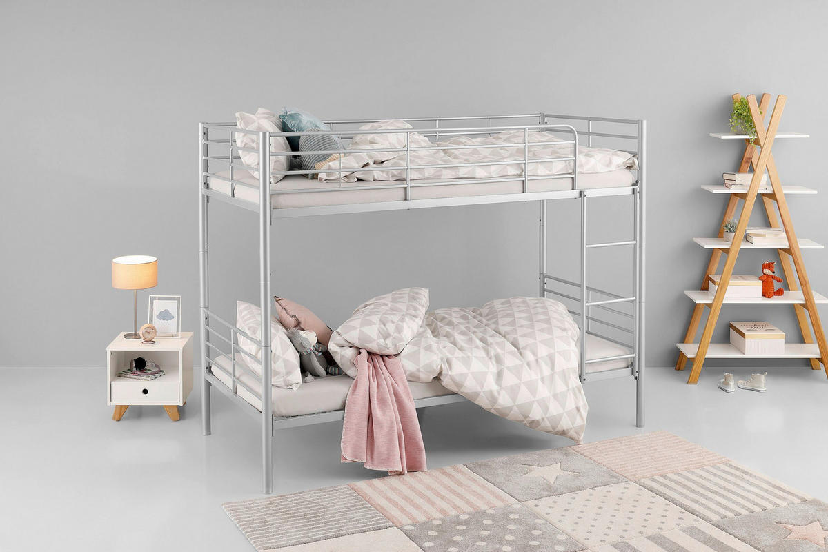 HOCHBETT 90/208 cm,  in Silberfarben,  - Silberfarben, Design, Metall (90/208cm) - MID.YOU