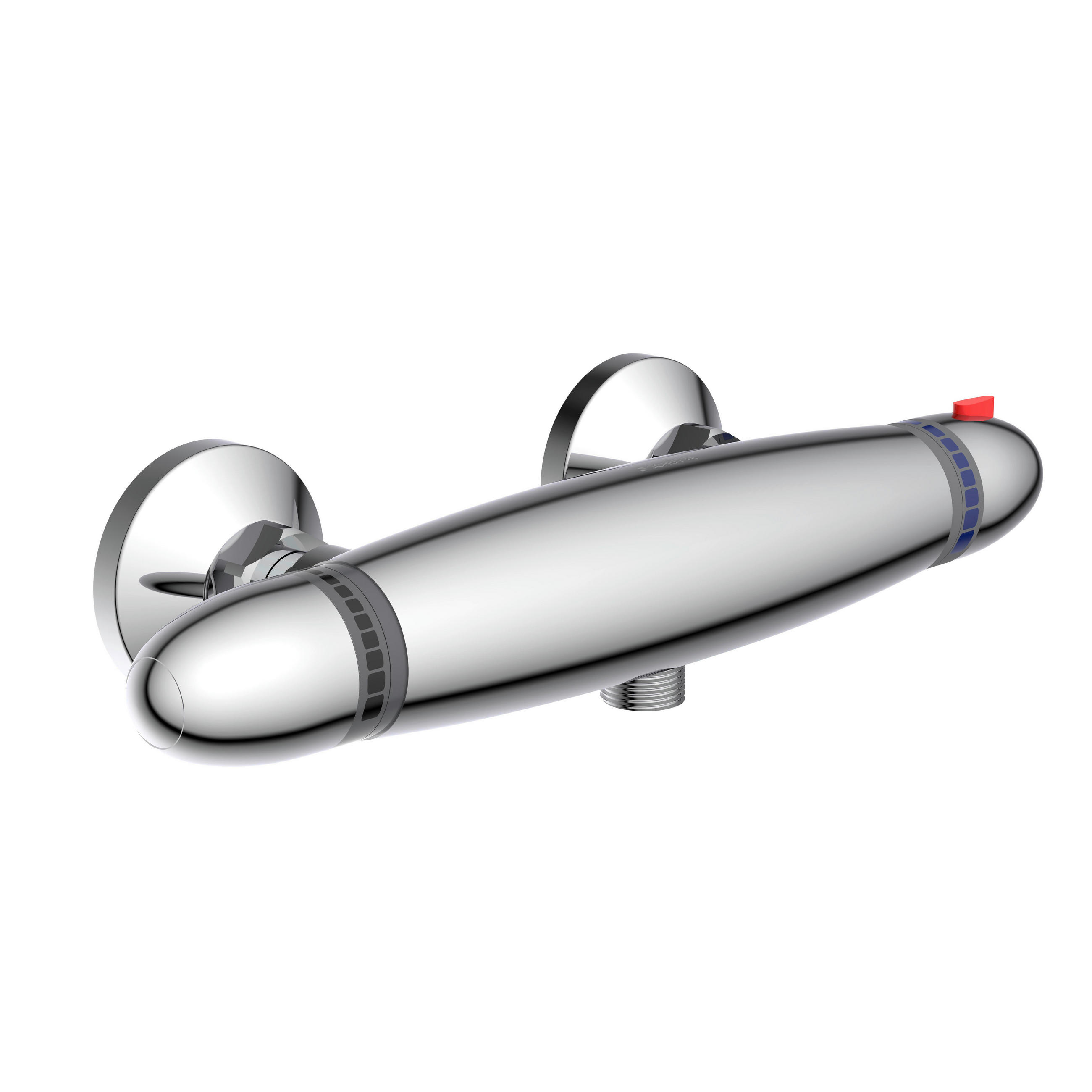 DUSCHARMATUR  - Chromfarben, Design, Metall (31/10/7cm) - Schütte