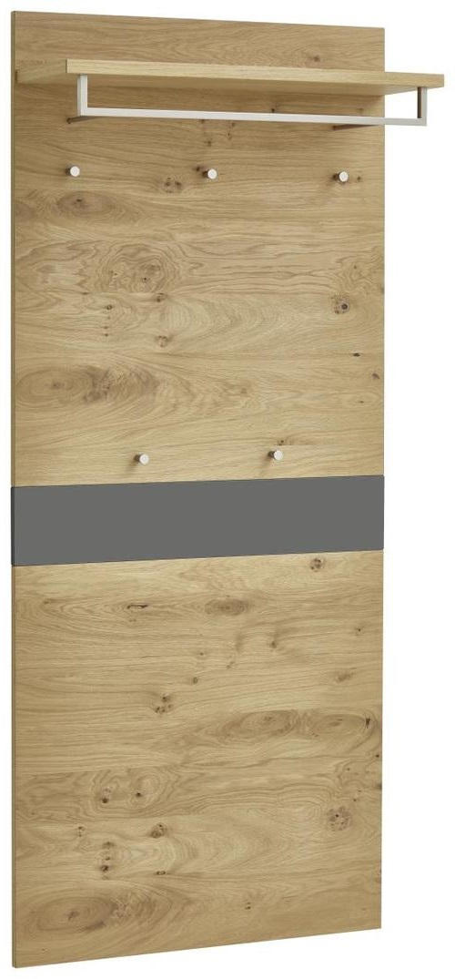 GARDEROBENPANEEL  in 80/183/27 cm  - Eichefarben/Grau, Design, Holz (80/183/27cm)