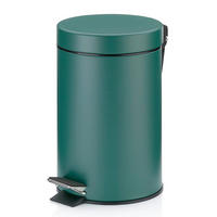 KOSMETIKEIMER MONACO 3 L  - Dunkelgrün/Schwarz, Basics, Kunststoff/Metall (17/26cm) - Kela