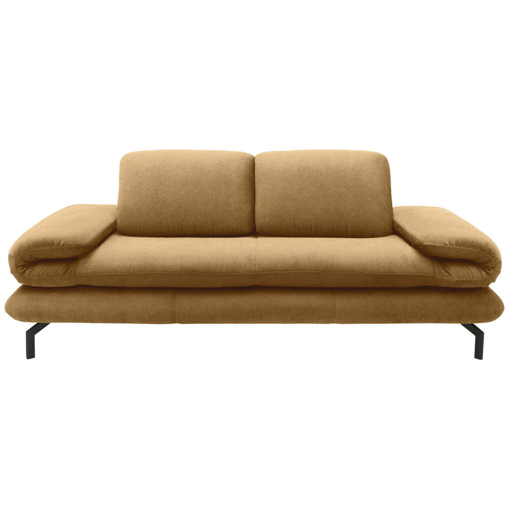 Thumbnail - Looks by W.Joop 2,5-Sitzer Looks Xiii, Messing, Textil, Uni, 224x83x98 cm, Made in EU, FSC Mix, Wohnzimmer, Sofas & Couc...