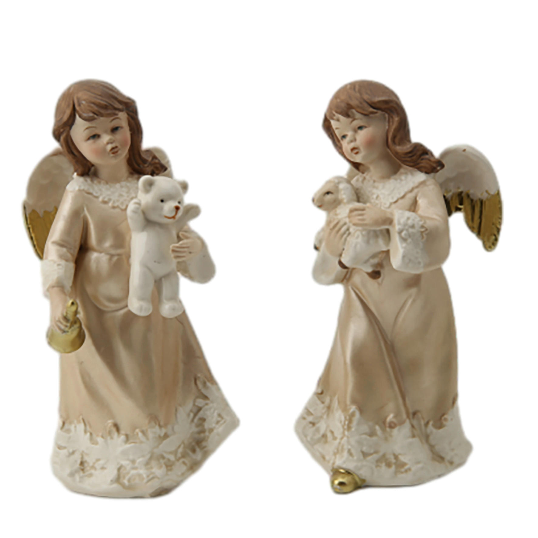OKRASNI ANGEL - oranžna, Trendi, keramika (9,1/18/8,2cm) - X-Mas