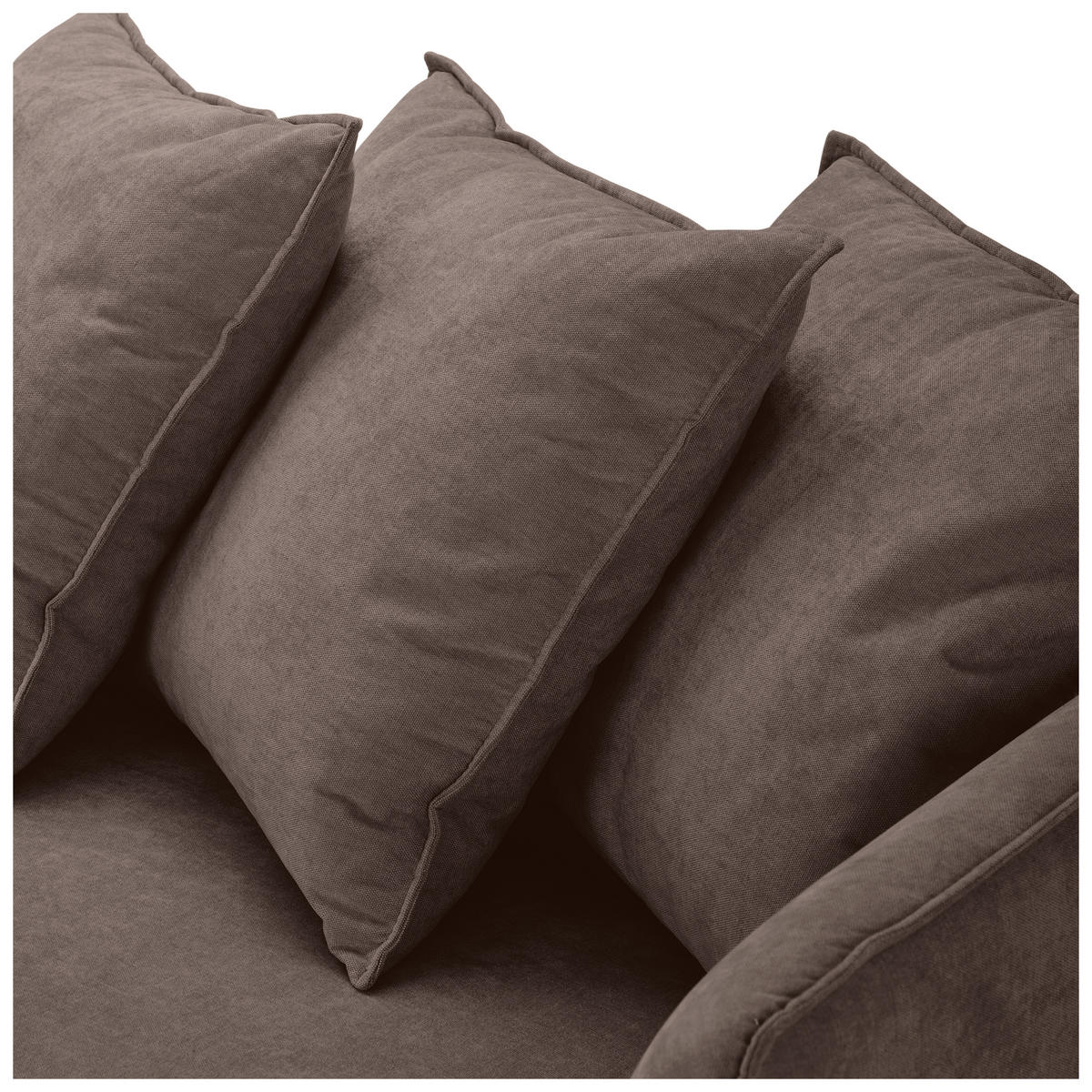 ECKSOFA Braun Chenille  - Buchefarben/Braun, KONVENTIONELL, Holz/Textil (162/276cm) - Carryhome