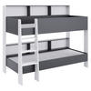 ETAGENBETT - Anthrazit/Weiß, KONVENTIONELL, Holzwerkstoff (90/200cm) - MID.YOU