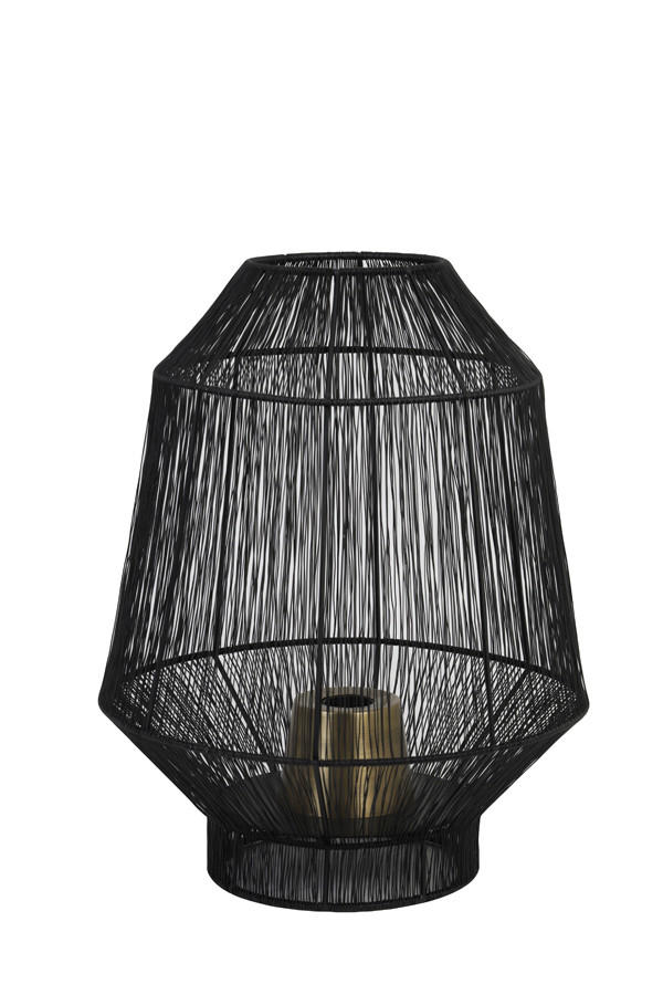 TISCHLEUCHTE 30/38 cm   - Schwarz, Trend, Metall (30/38cm) - Light & Living