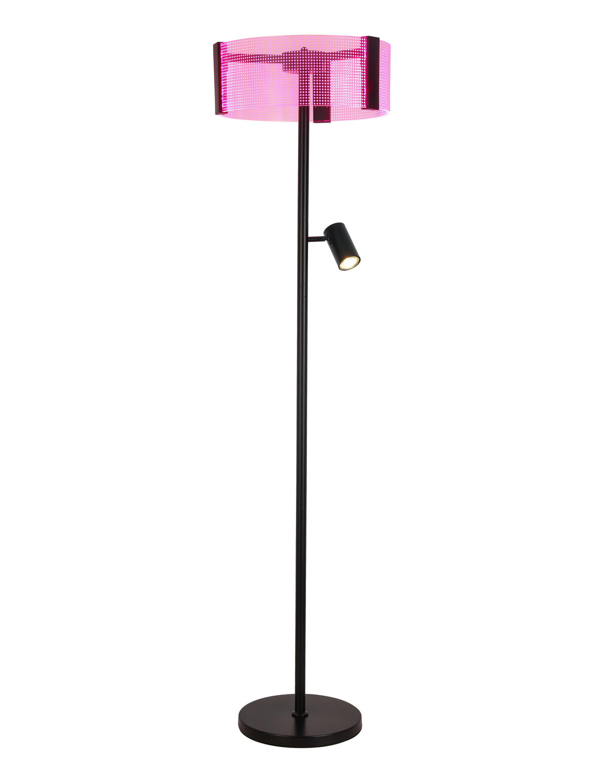 LED-STEHLEUCHTE 40/159 cm   - Transparent/Schwarz, Design, Kunststoff/Metall (40/159cm) - Novel