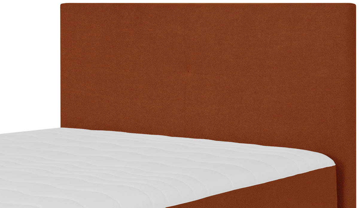 BOXBETT 120/200 cm  in Rot  - Rot/Schwarz, KONVENTIONELL, Textil (120/200cm) - P & B
