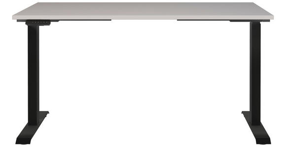 SCHREIBTISCH 140/80/72-118 cm in Schwarz, Kaschmir - Kaschmir/Schwarz, MODERN, Holzwerkstoff/Metall (140/80/72-118cm) - Novel