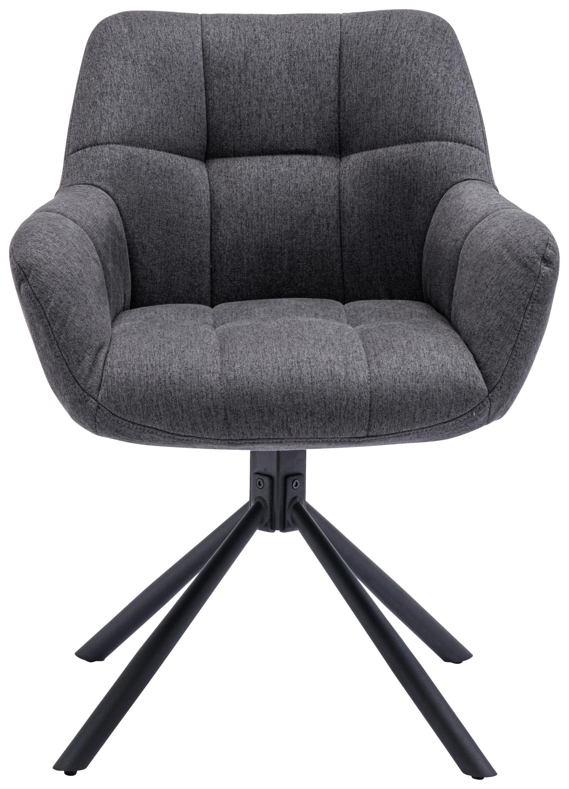 ŽIDLE, šedá - šedá/černá, Basics, kov/textil (60/82/62cm) - Voleo