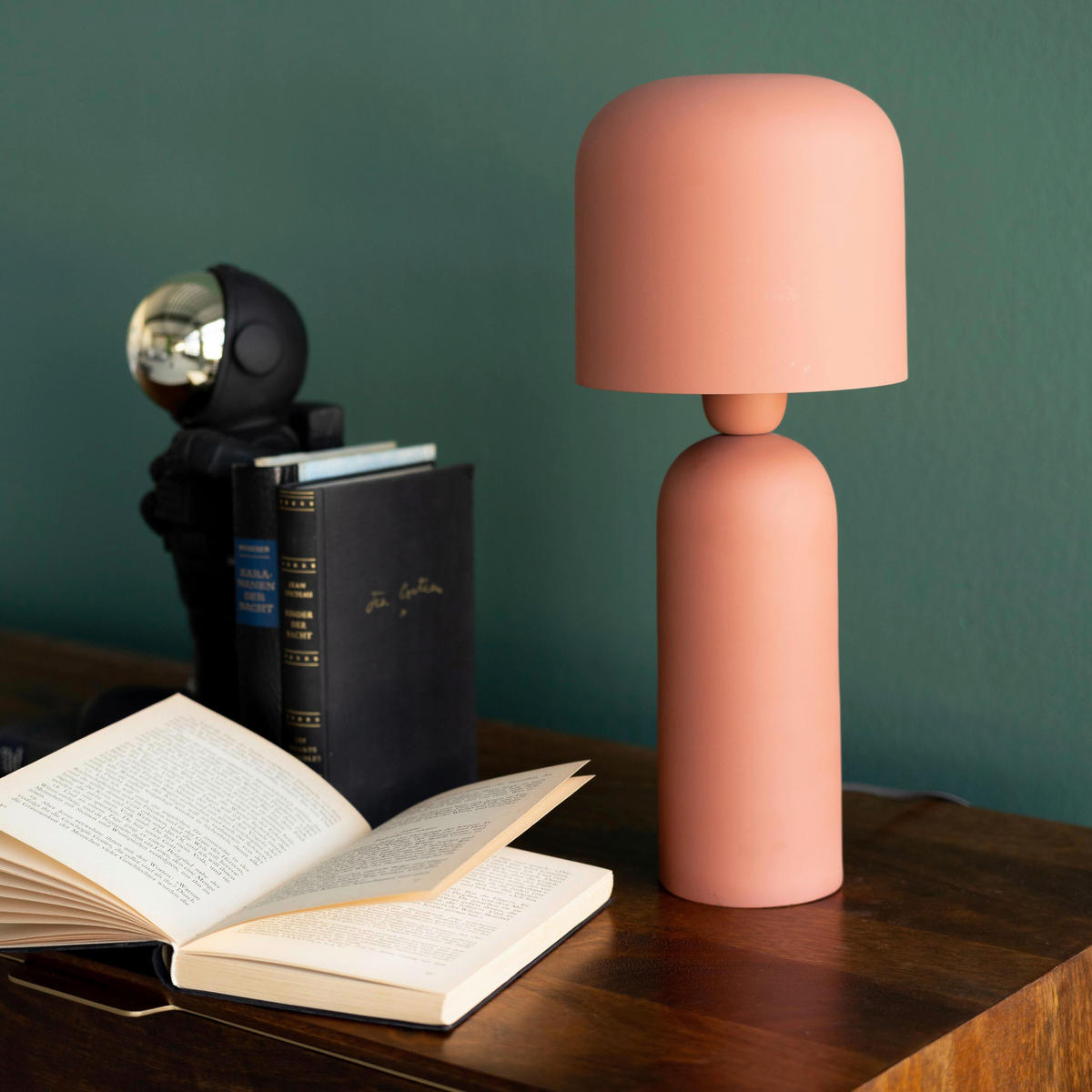 TISCHLEUCHTE   16/39/16 cm   - Rot, Design, Metall (16/39/16cm) - Kare-Design