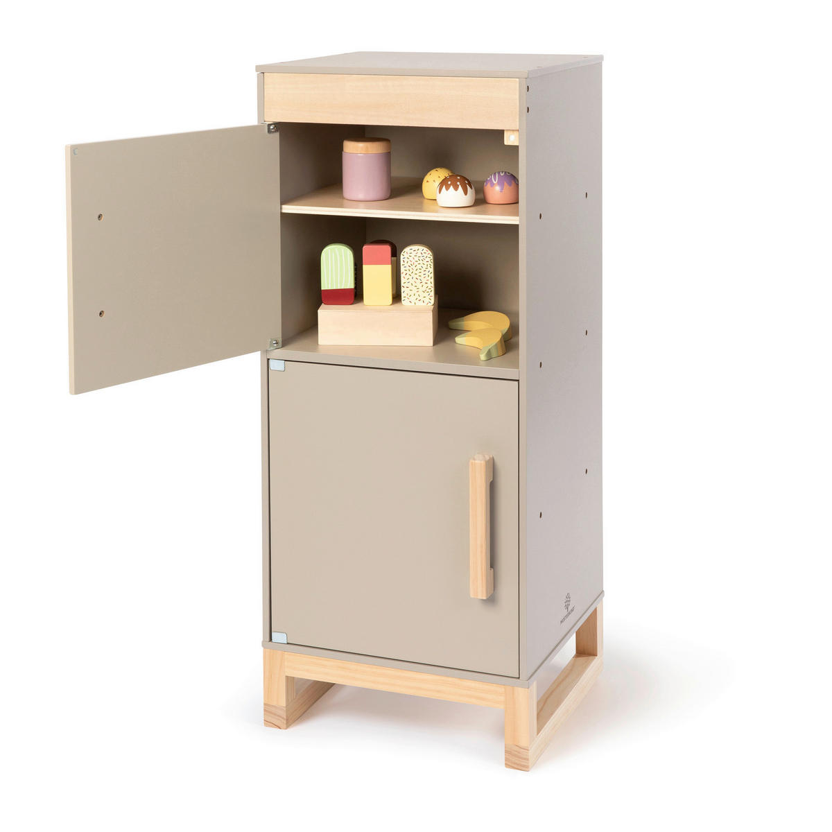 KINDERKÜCHE FISCUS  - Naturfarben/Grau, Basics, Holz/Holzwerkstoff (33,9/32/82,5cm) - MUSTERKIND