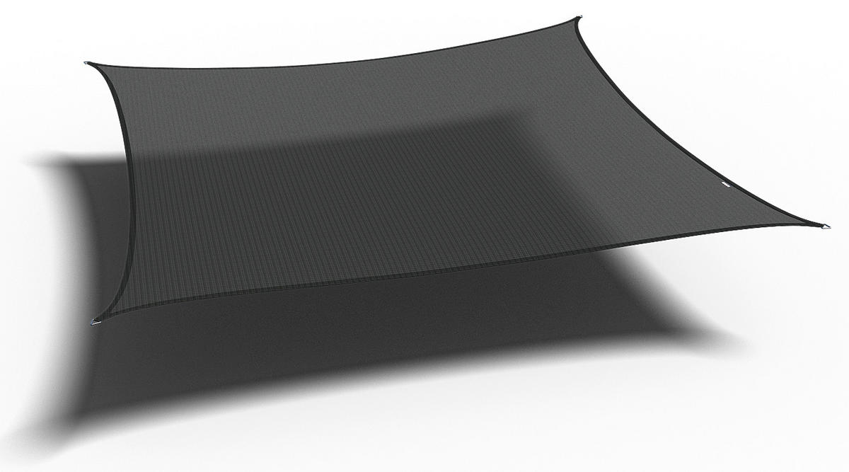 SONNENSEGEL  - Schwarz, MODERN, Kunststoff (500/1/500cm) - Gardenson