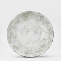 SPEISETELLER Hellgrau, Weiß, Grün 28 cm Korfu  - Hellgrau/Weiß, Basics, Keramik (28cm) - Van Well