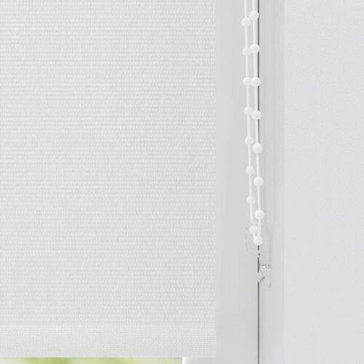 VERDUNKELUNGSROLLO 180/190 cm  - Weiß, Design, Textil (180/190cm)