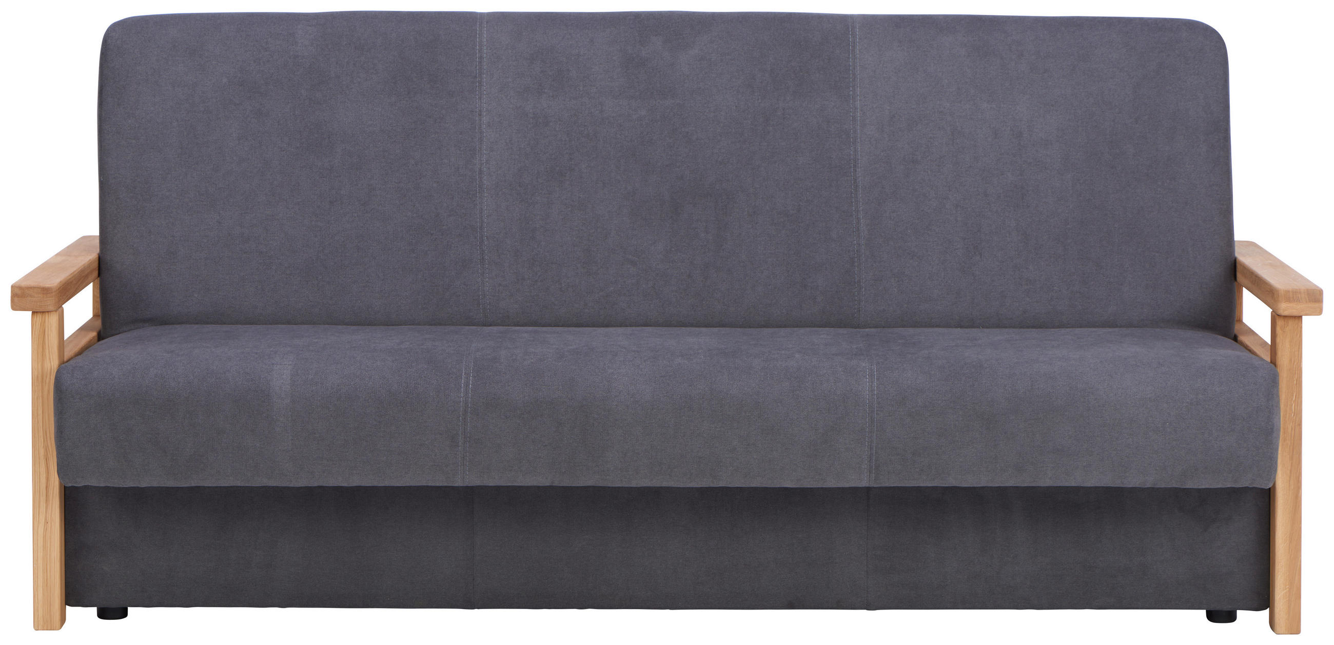 BÄDDSOFFA i grå  - grå, Klassisk, trä/textil (220/90/90cm) - Venda