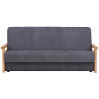 BÄDDSOFFA i grå  - grå, Klassisk, trä/textil (220/90/90cm) - Venda