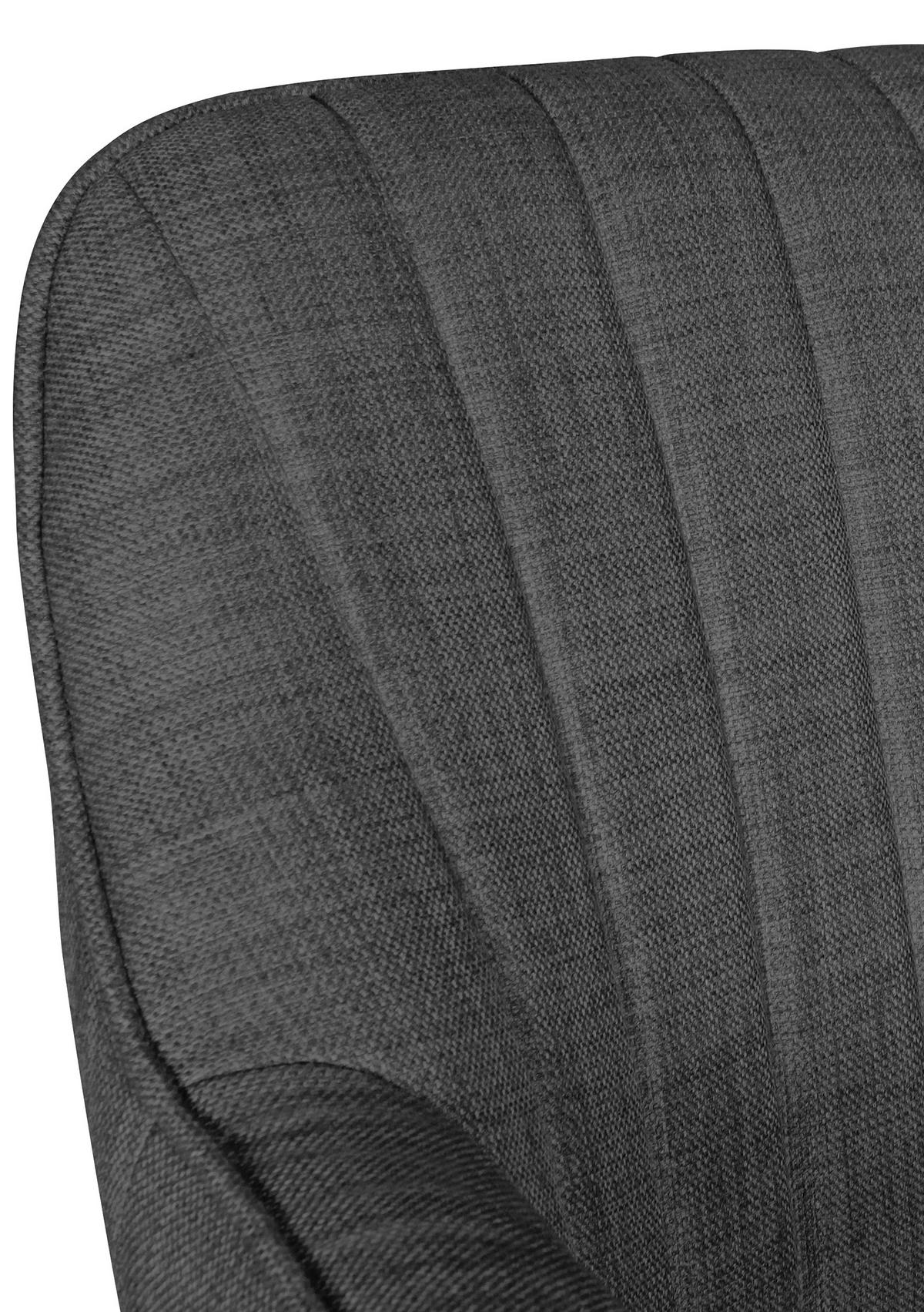 OTOČNÁ ŽIDLE, tkaná látka, antracitová - černá/antracitová, Moderní, textil/plast (65/83/65cm) - MID.YOU