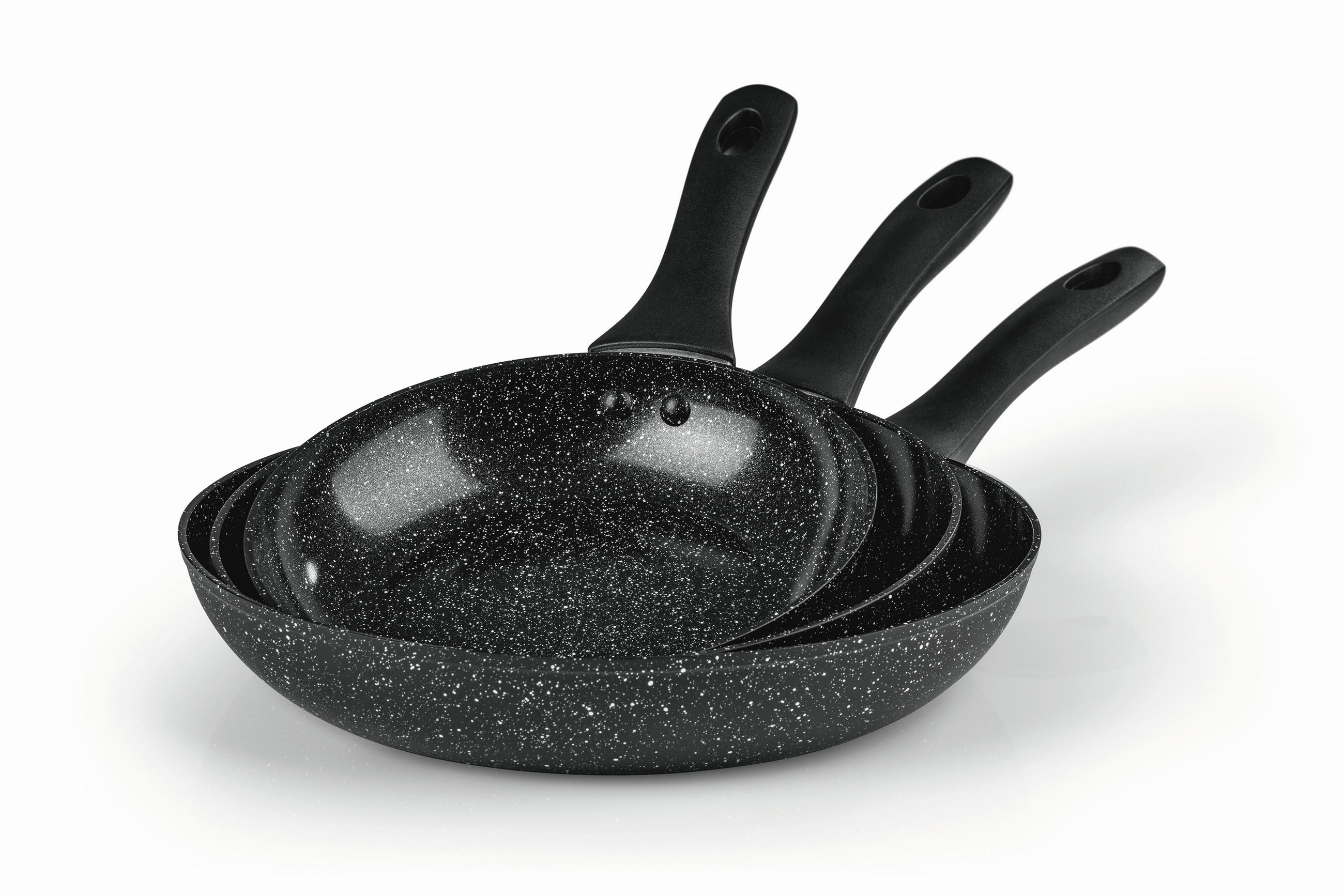 PFANNENSET BRATmaxx Aluminium 3-teilig  - Schwarz, Basics, Kunststoff/Metall - BRATMAXX