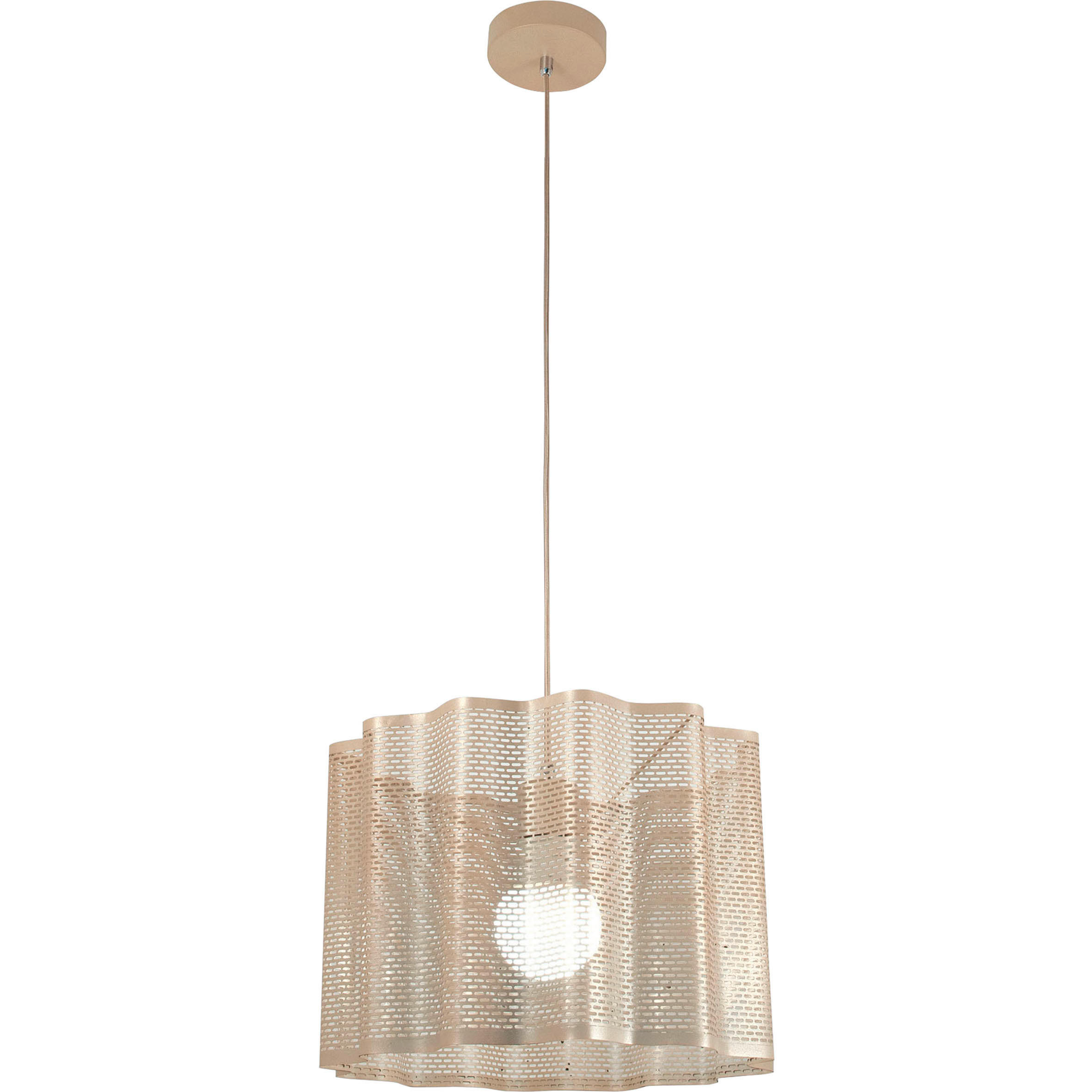 HÄNGELEUCHTE Glicine 40/200 cm   - Goldfarben, Design, Metall (40/200cm) - Fabas Luce