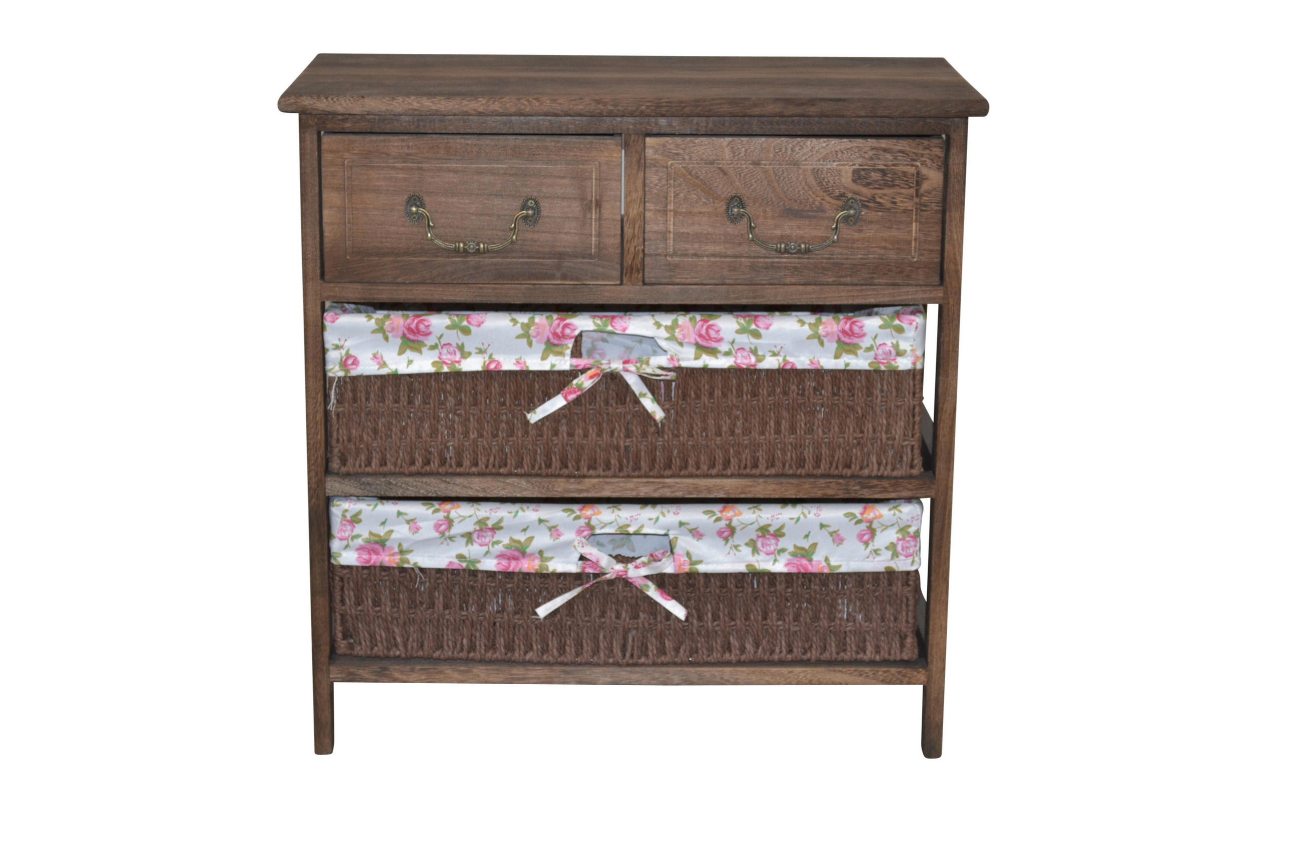 KOMMODE , , 2 Schublade(n)  - Braun, KONVENTIONELL, Holz/Papier (30/60/60cm) - MID.YOU