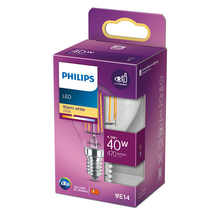 LED ŽARULJA - Basics, staklo (8,2/4,5/4,5cm) - Philips