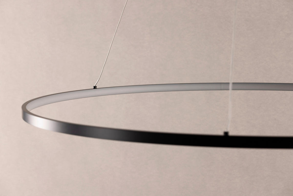 HÄNGLAMPA 100/6/100 cm  - svart, Basics, metall (100/6/100cm) - P & B