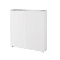 SCHUHSCHRANK  in 100/103/22 cm  - Schwarz/Weiß, Design, Holzwerkstoff/Metall (100/103/22cm) - Livetastic