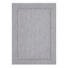 TEPPICH Outdoor Flachgewebe Uni-Design Polypropylen Balkon Silber Läufer 80x150 - Silberfarben, Textil (80/150cm) - KADIMA DESIGN