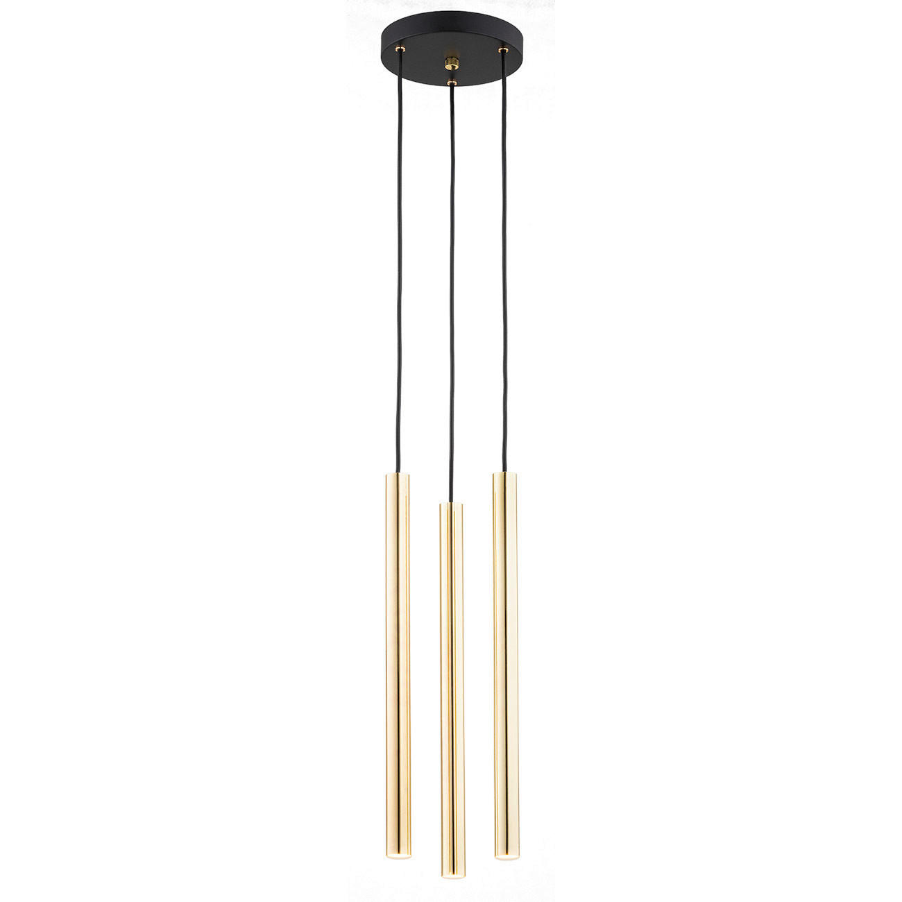HÄNGELEUCHTE  - Goldfarben/Schwarz, Design, Metall (133cm)