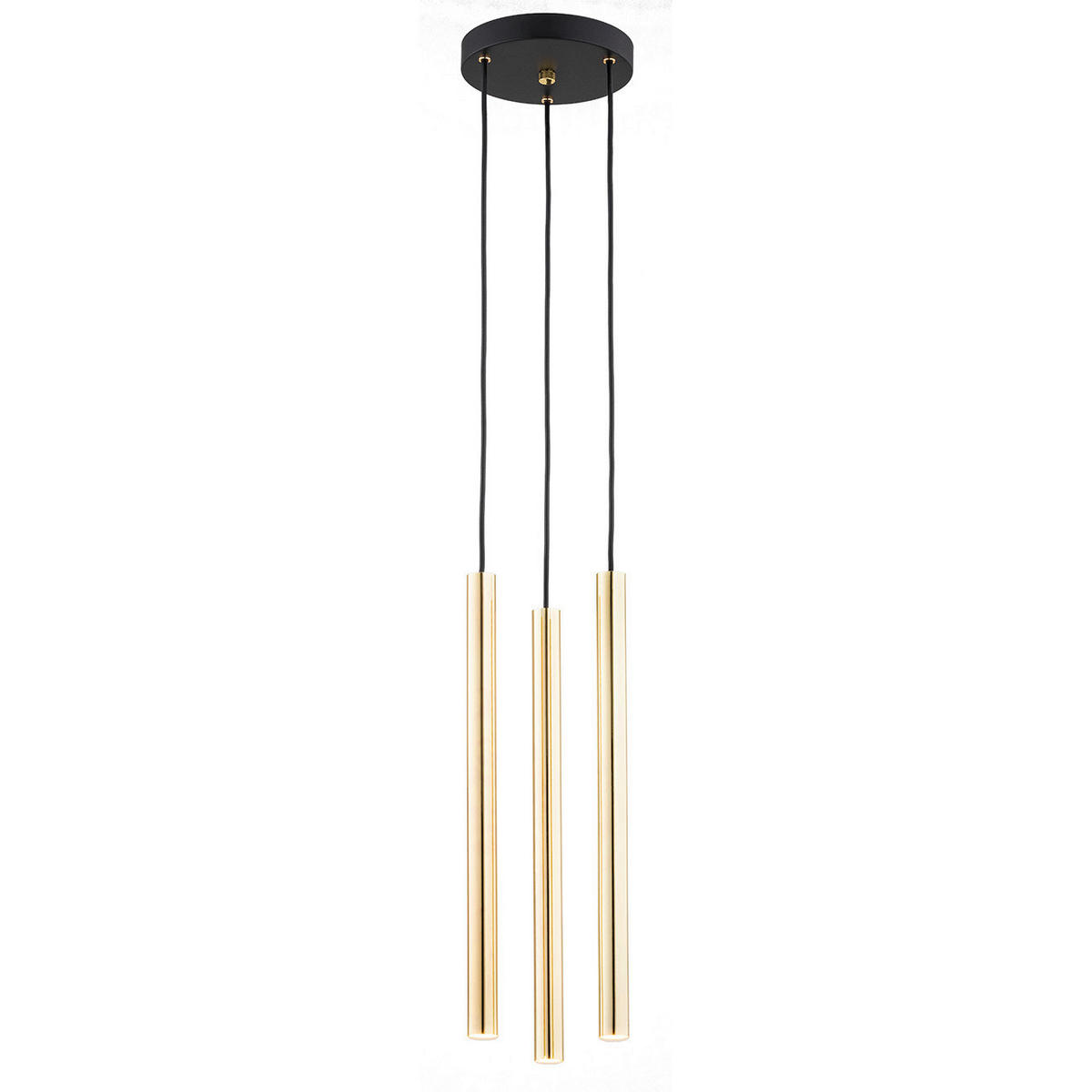 HÄNGELEUCHTE Argon Sicilia Plus   - Goldfarben/Schwarz, Design, Metall (133cm)