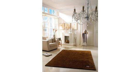 WOLLTEPPICH 170/240 cm Princess Svarowski Braun  - Braun, KONVENTIONELL, Textil (170/240cm) - Linea Natura