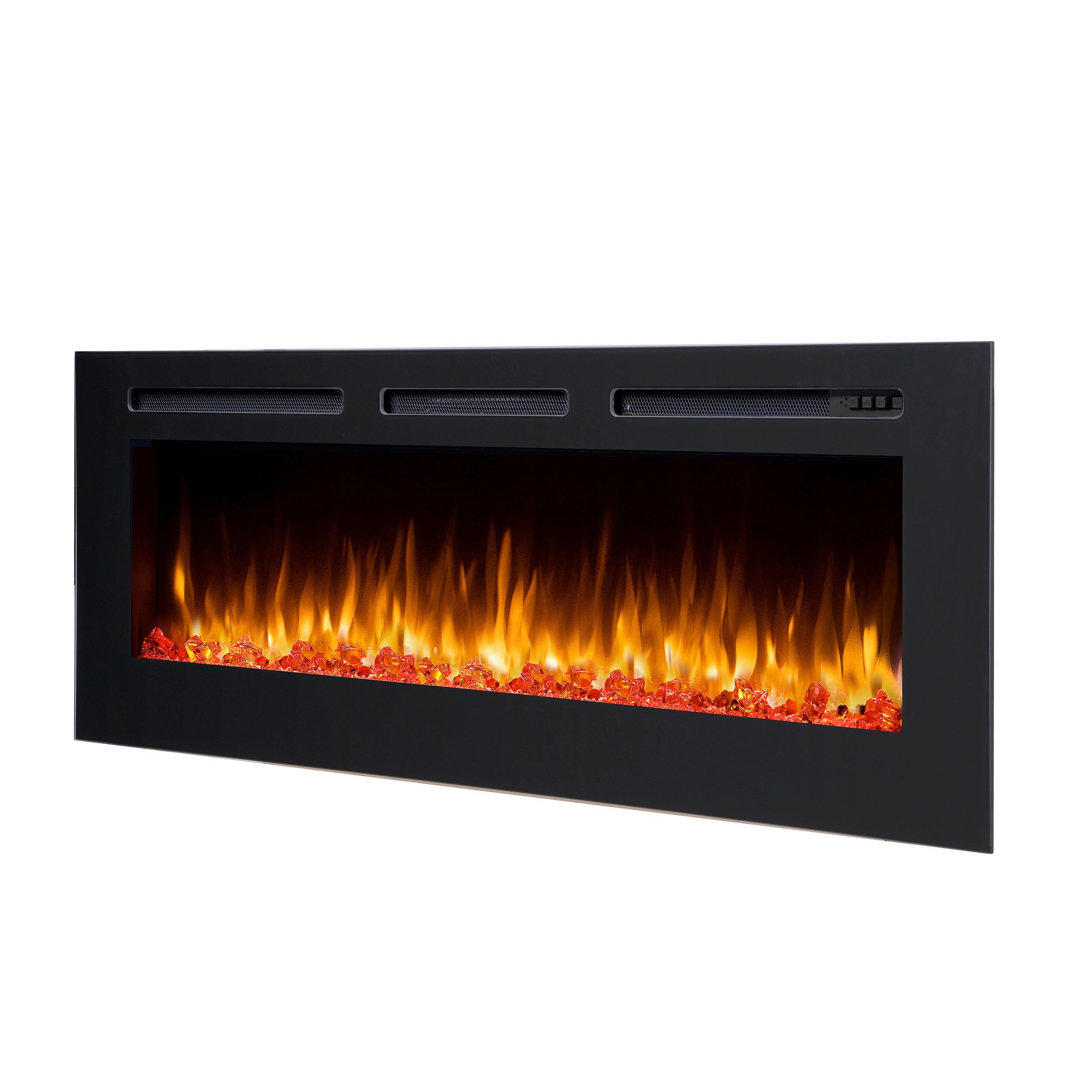 XXXLutz Elektrokamin Balderia Fiamma 60\ Schwarz 165x28x62 cm