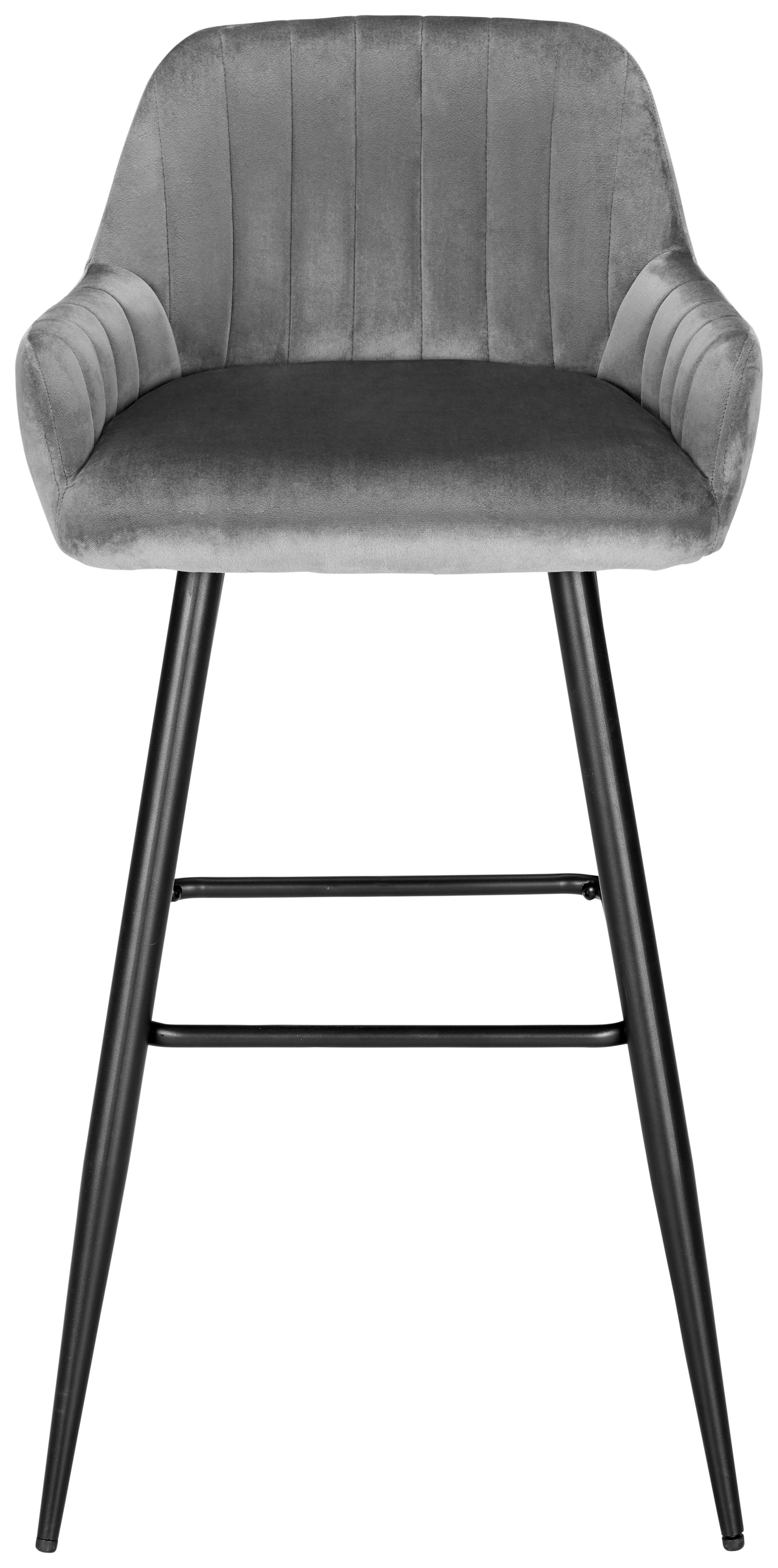 BARPALL i grå  - grå/svart, Modern, metall/textil (50/99/53,5cm) - Hom`in