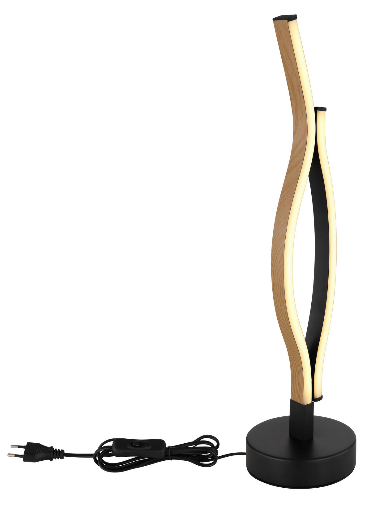 NAMIZNA LED-SVETILKA  GERONIMO      12/47 cm       - črna/bela, Natur, kovina/umetna masa (12/47cm)