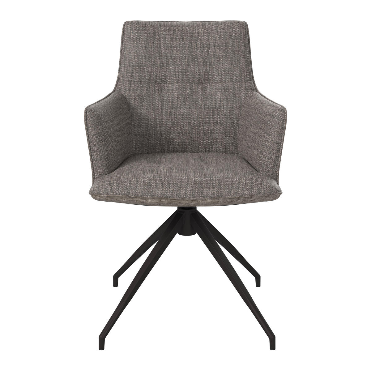 SCAUN DE GRĂDINĂ in metal, textil antracit, gri  - antracit/gri, Modern, metal/textil (56/90/64cm) - Amatio