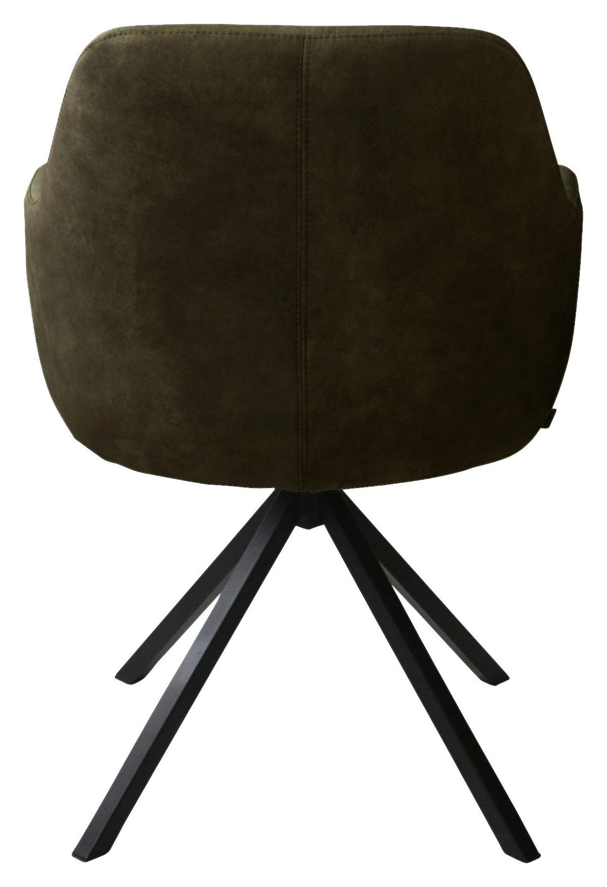 ARMLEHNSTUHL  in Stahl Flachgewebe  - Dunkelgrün/Schwarz, Design, Textil/Metall (57/85,5/65cm) - Voleo