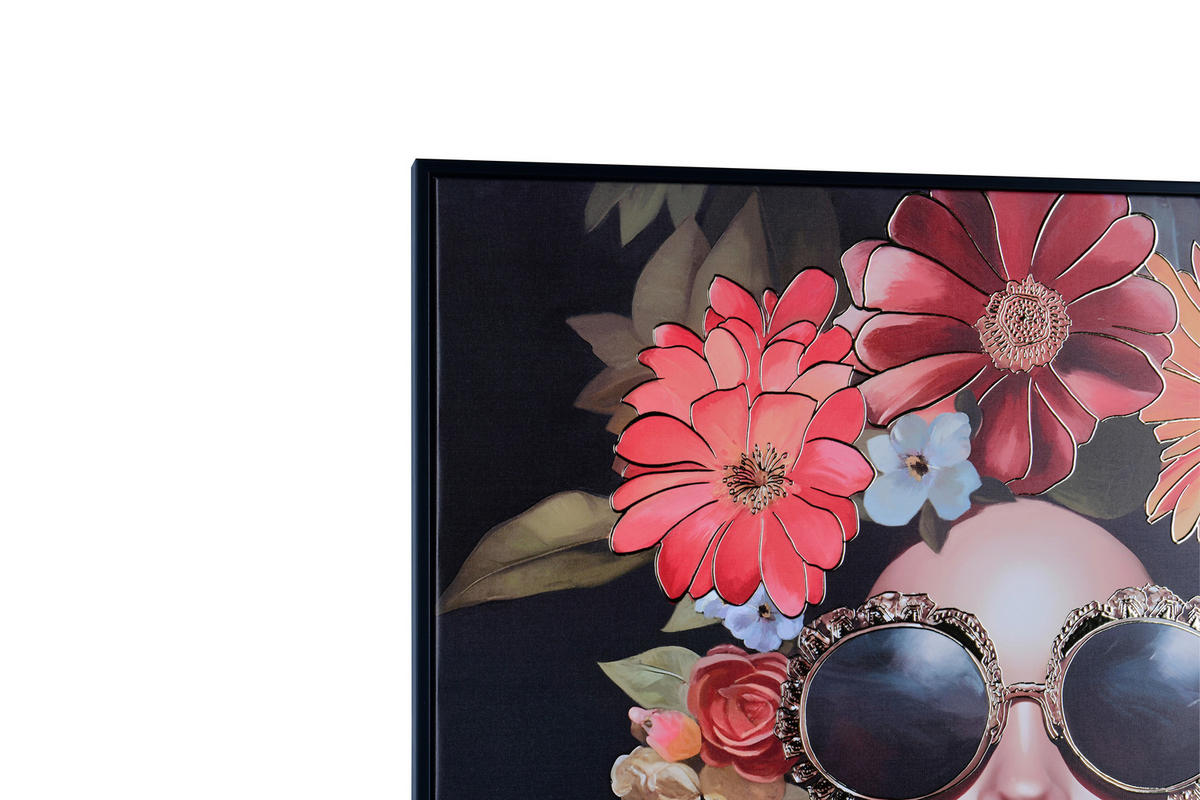 BILD Frauen 80/100 cm  - Multicolor/Schwarz, Design, Kunststoff/Textil (80/100cm)