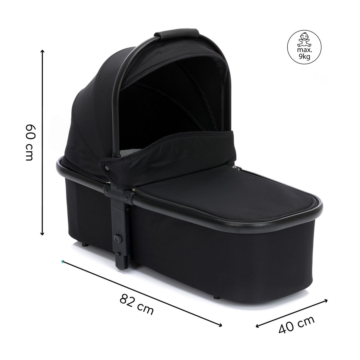 JOGGER Set Jogger Run schwarz  - Salbeigrün/Schwarz, Basics, Textil/Metall (125/57/107cm) - Fillikid