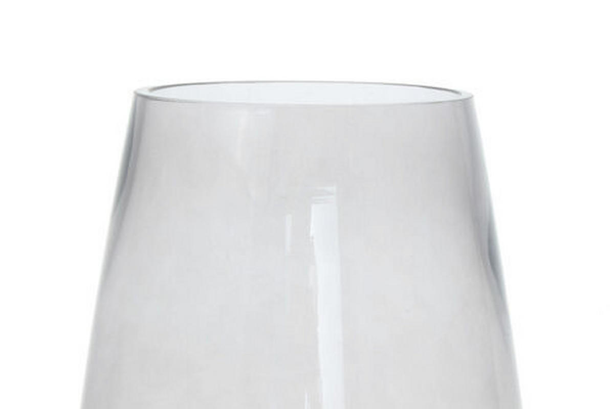 VASE  - Goldfarben/Grau, Design, Glas/Metall (25/48,5/25cm) - Kayoom