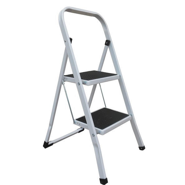KLAPPTRITTLEITER - Schwarz/Weiß, Basics, Kunststoff/Metall (43,5/49/83,5cm) - Spirella