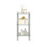 BADEZIMMERREGAL - Chromfarben/Klar, Design, Glas/Metall (38/75/28cm) - Xora BADEZIMMERREGAL - Chromfarben/Klar, Design, Glas/Metall (38/75/28cm) - Xora