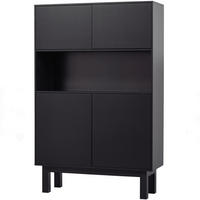 BUFFET 110/170/40 cm  in Schwarz  - Schwarz, Design, Holz (110/170/40cm) - Livetastic