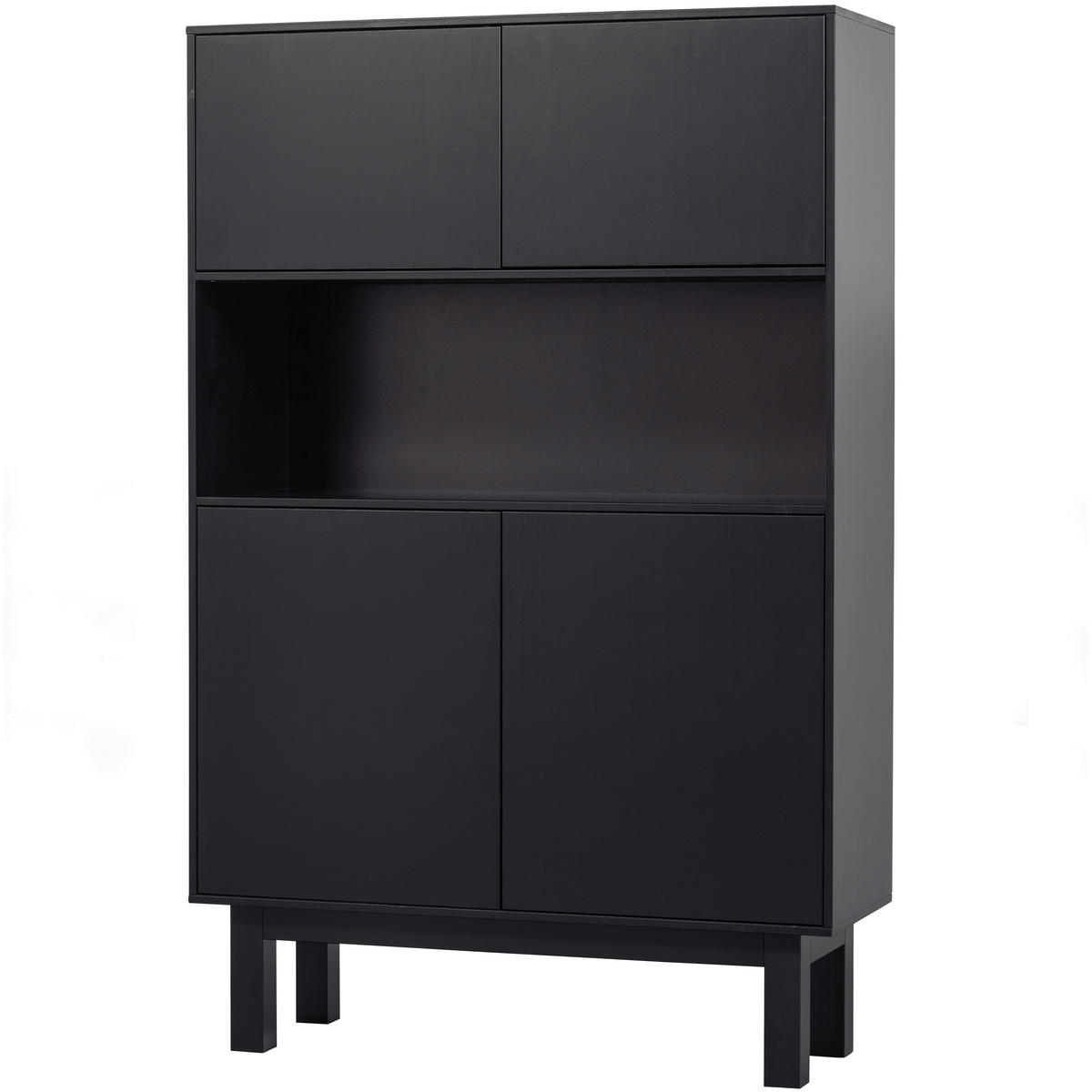 BUFFET 110/170/40 cm  in Schwarz  - Schwarz, Design, Holz (110/170/40cm) - Livetastic