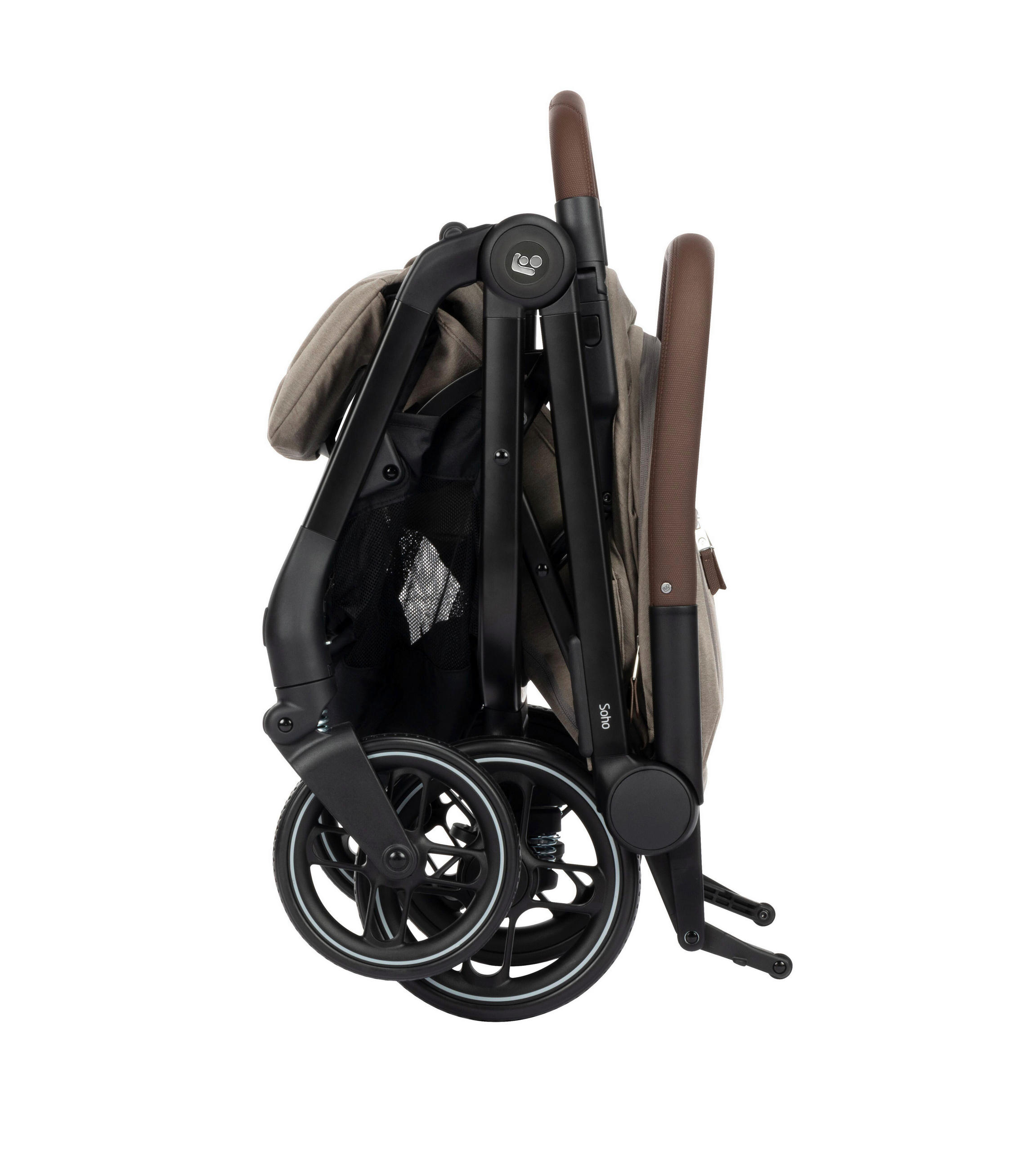 BUGGY Soho  - Graubraun/Schwarz, Basics, Textil/Metall (46/105/88cm) - Maxi-Cosi