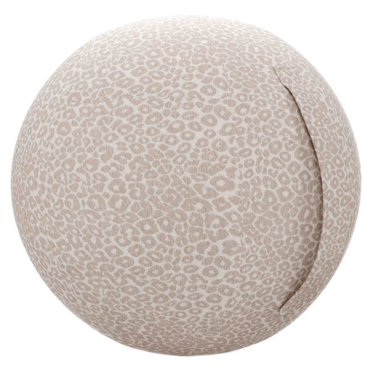 SITZBALL Leoprint  - Beige, Design, Textil (65/65/65cm) - Stylife