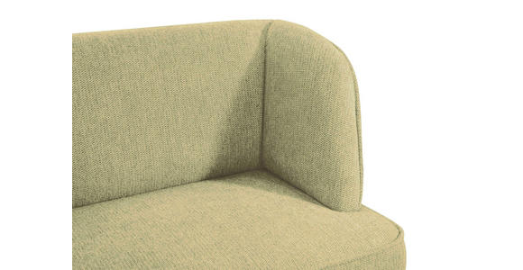 SITZBANK 185/91/66 cm Webstoff Schwarz, Hellgrün - Schwarz/Hellgrün, Design, Textil/Metall (185/91/66cm) - Novel