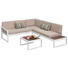 LOUNGE ZOFA Polywood® aluminij - bela/bež, Moderno, kovina/umetna masa (219/62/192cm) - Ambia Garden LOUNGE ZOFA Polywood® aluminij - bela/bež, Moderno, kovina/umetna masa (219/62/192cm) - Ambia Garden