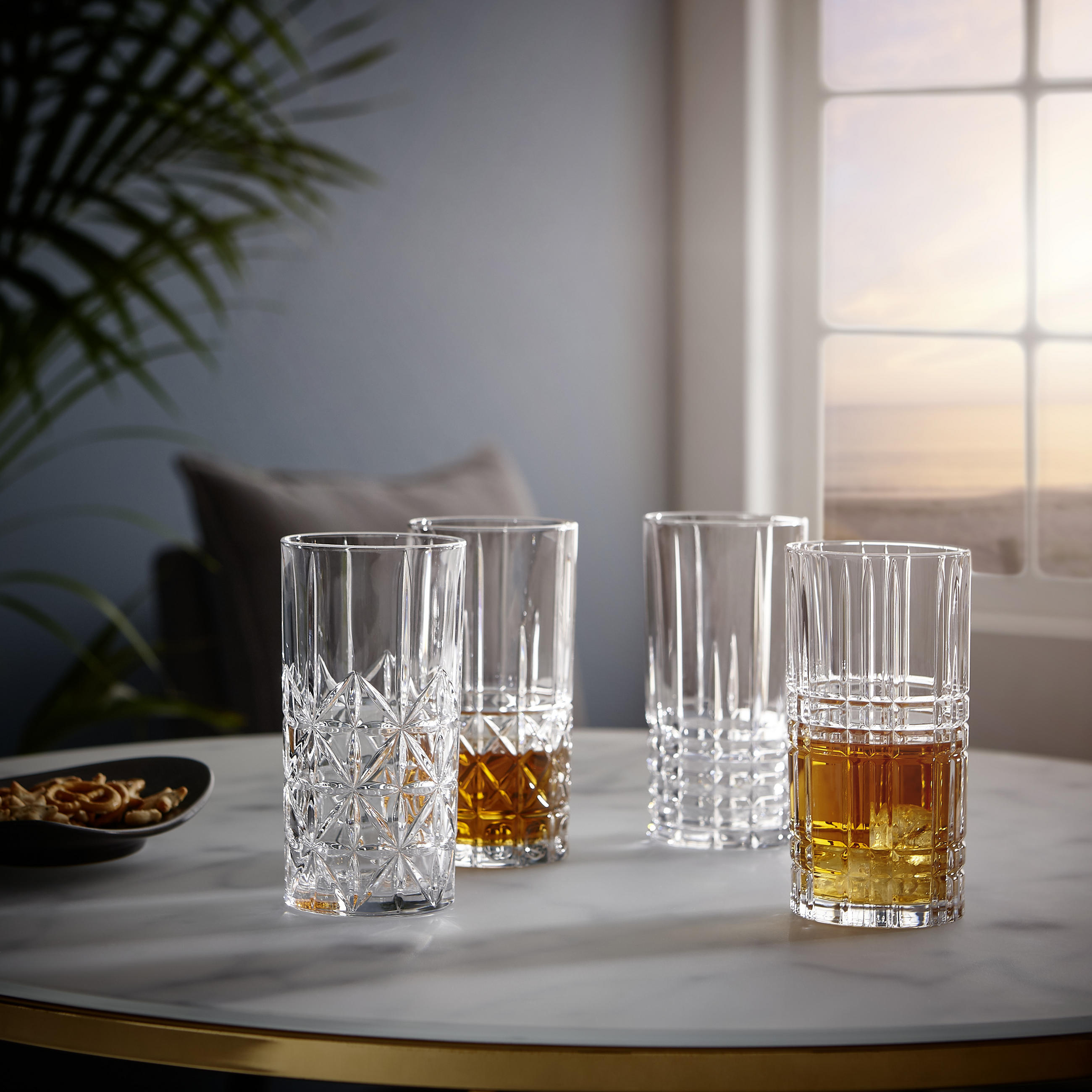 GLÄSERSET HIGHLAND 4-teilig - Klar, KONVENTIONELL, Glas (445ml) - Nachtmann