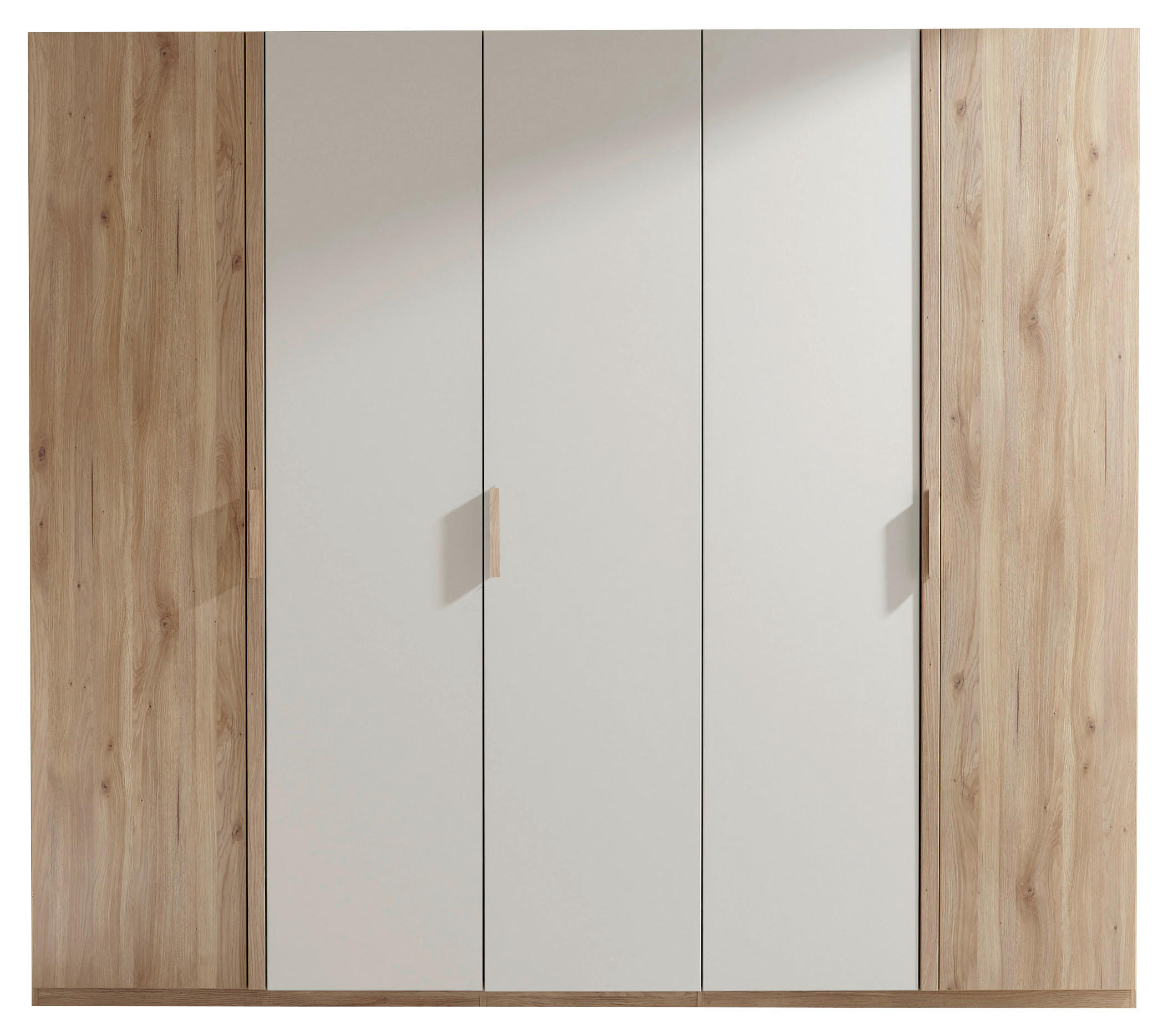 Thumbnail - Xora Drehtürenschrank, Eiche, Kaschmir, Holzwerkstoff, Eiche, massiv, 6 Fächer, 250x225.5x60 cm, Beimöbel erhältlich, in...